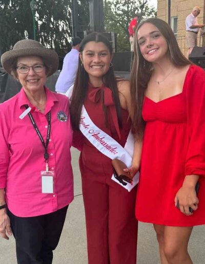 Apple Ambassador with mayor Barbara Volk